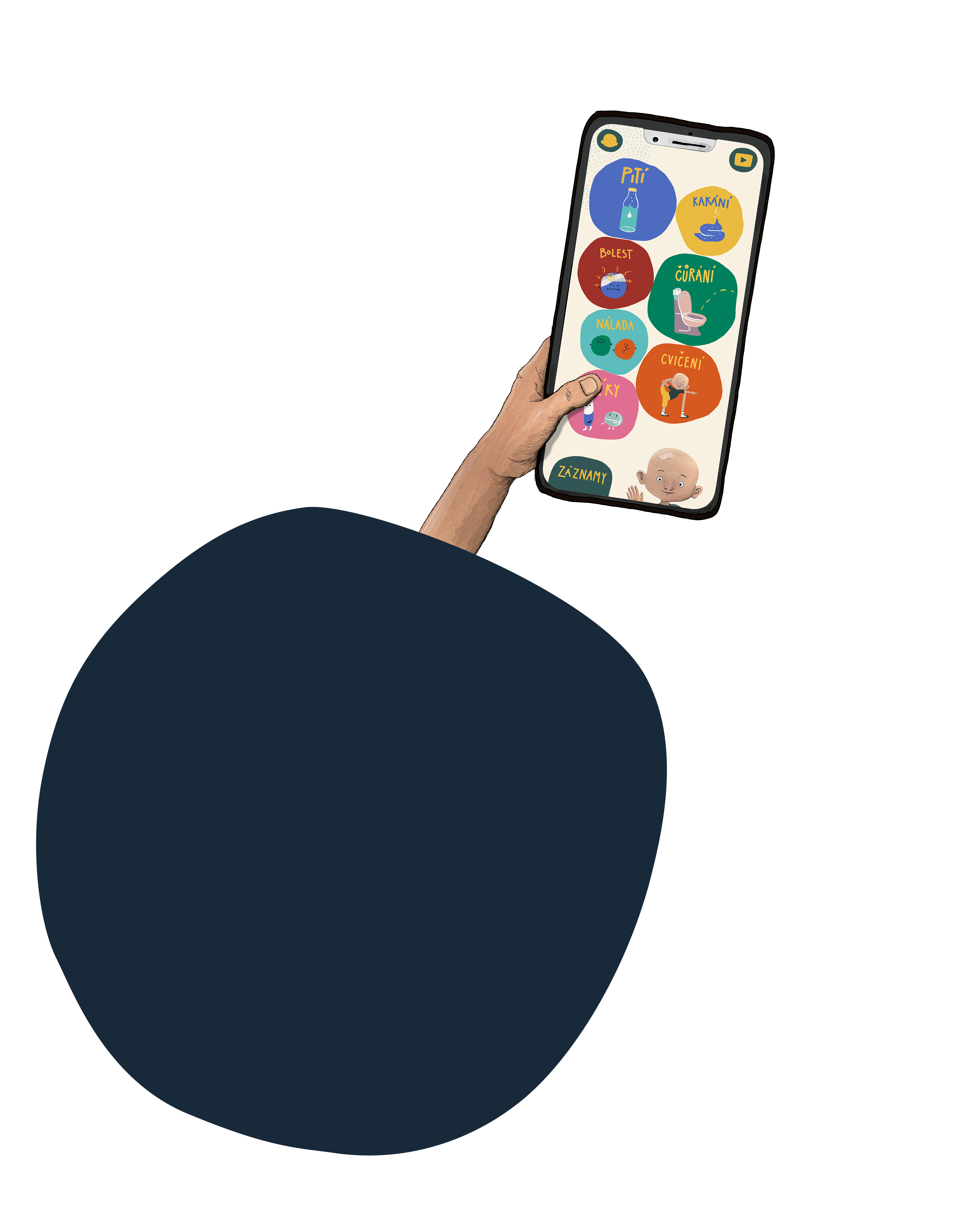 Plešounská appka v telefonu